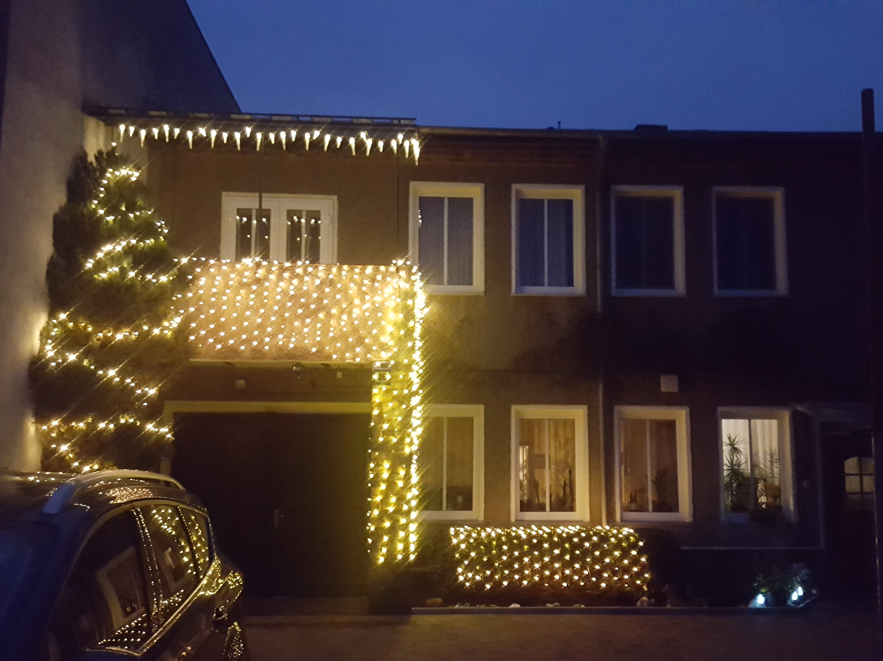 Haus zu Weihnachten